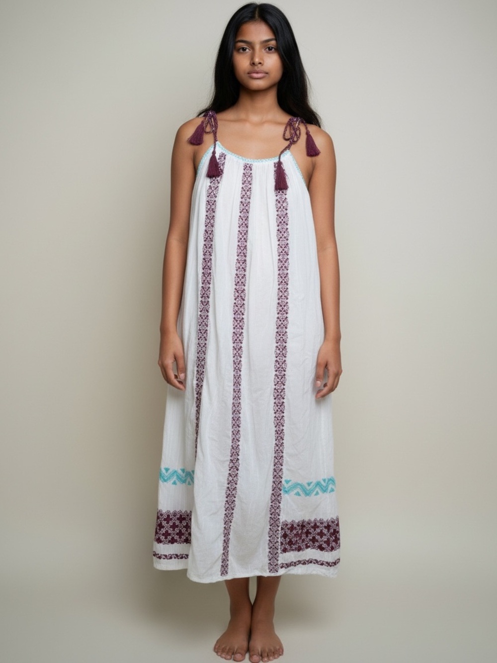 EUC Reba embroidered sundress